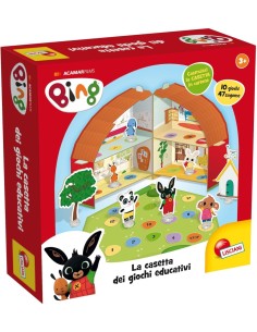 BING, CASETTA DEI GIOCHI EDUCATIVI, INTERATTIVA, MUSICALE, LUMINOSA, 30X25X20 CM, GIOCO PER BAMBINI
