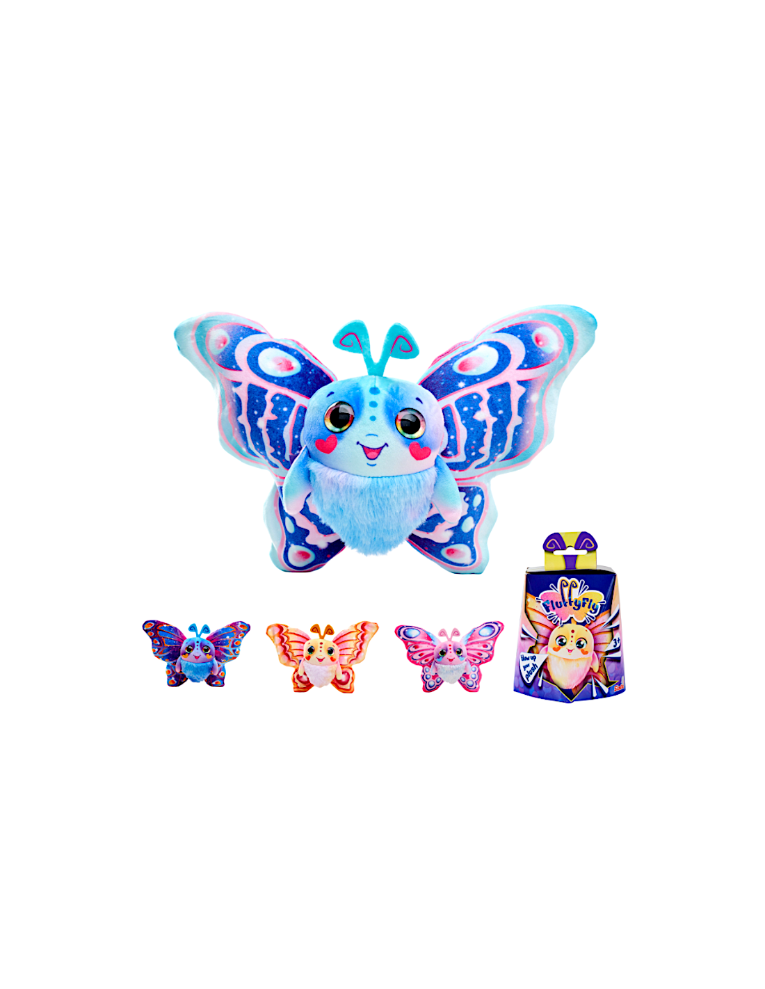 FLUFFYFLY, PELUCHE NTERATTIVO 12CM, MORBIDO, GIOCATTOLO BAMBINI ASSORTITI