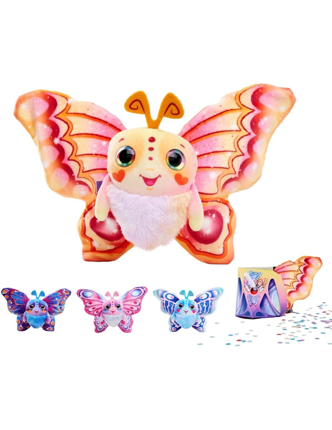 FLUFFYFLY, PELUCHE NTERATTIVO 12CM, MORBIDO, GIOCATTOLO BAMBINI ASSORTITI
