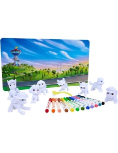 WASHIMALS PAW PATROL SUPER SET, SUPER SET ATTIVITÀ CON 8 CUCCIOLI, 12 PENNARELLI LAVABILI, SPAZZOLINA E SFONDO COLORABILE