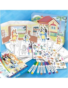 CRAYOLA COLOR WONDER, ACTIVITY SET 40+ PEZZI, BLUEY, PENNARELLI SENZA MACCHIA, ADESIVI E PERSONAGGI POP-UP