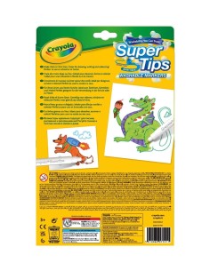 CRAYOLA, SUPERTIPS, PENNARELLI LAVABILI, PUNTA MEDIA, 24 PEZZI, COLORI ASSORTITI, SCUOLA, TEMPO LIBERO 2
