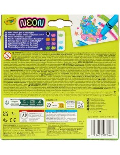 CRAYOLA, PENNARELLI NEON, SET 10 COLORI BRILLANTI, BAMBINI 3 ANNI+, ARTE, CREATIVITÀ 2