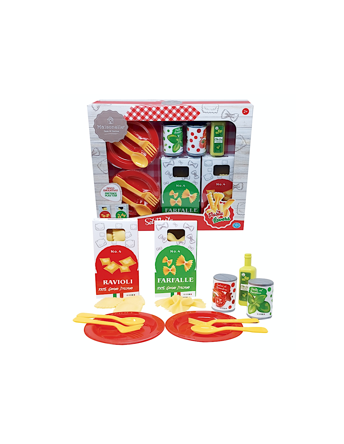 MAISONELLE PASTA LOVER SET PASTA CON ACCESSORI, GIOCO CUCINA, BAMBINI 3+ ANNI