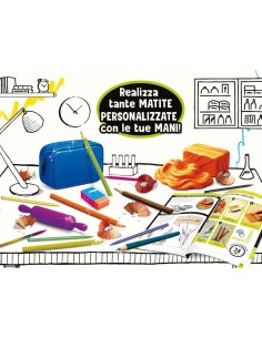 I'M GENIUS, LABORATORIO DELLE MATITE, GIOCO EDUCATIVO CREATIVO BAMBINI 5+ ANNI