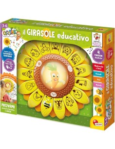 CAROTINA GIRASOLE EDUCATIVO, GIOCO ELETTRONICO, SENSORIALE, ANIMALI DELLA FATTORIA, 3-6 ANNI