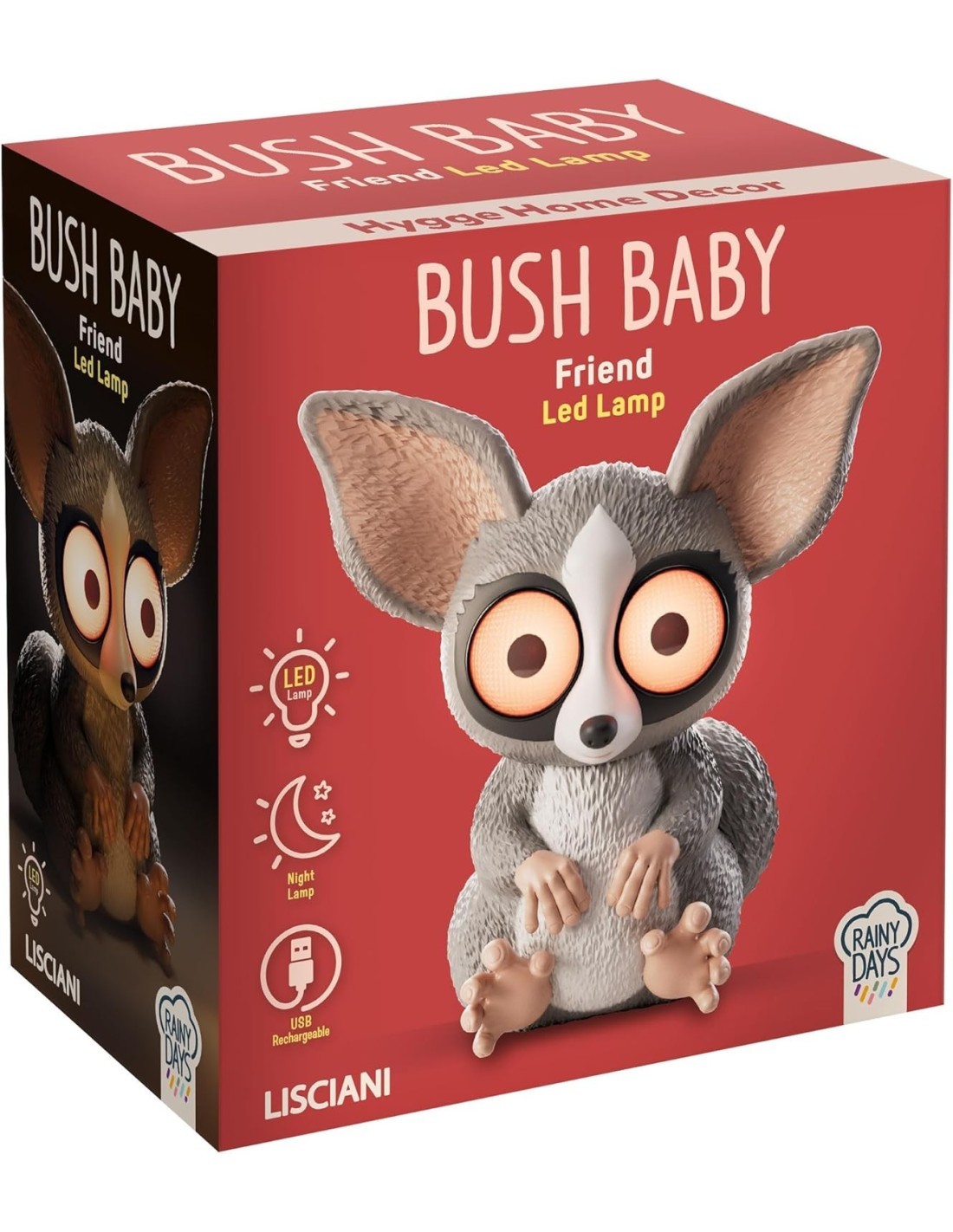 RAINY DAYS BUSHBABY LAMPADA LED NOTTURNA REGOLABILE