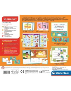 CLEMENTONI, SAPIENTINO GIOCHI DI LETTURA, 6 ATTIVITÀ EDUCATIVE, SCATOLA 37X28X5 CM, BAMBINI 4-6 ANNI 2
