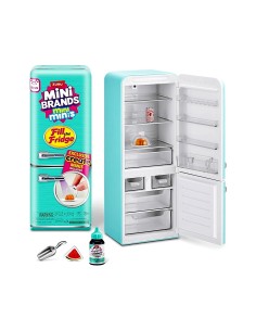 MINI BRANDS MINI FRIGORIFERO, MINIATURE COLLEZIONABILI, GIOCO UNBOXING, ACCESSORI INCLUSI