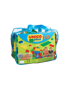 BORSA UNICOPLUS COSTRUZIONI CON MATTONCINI COLORATI DA 150PZ