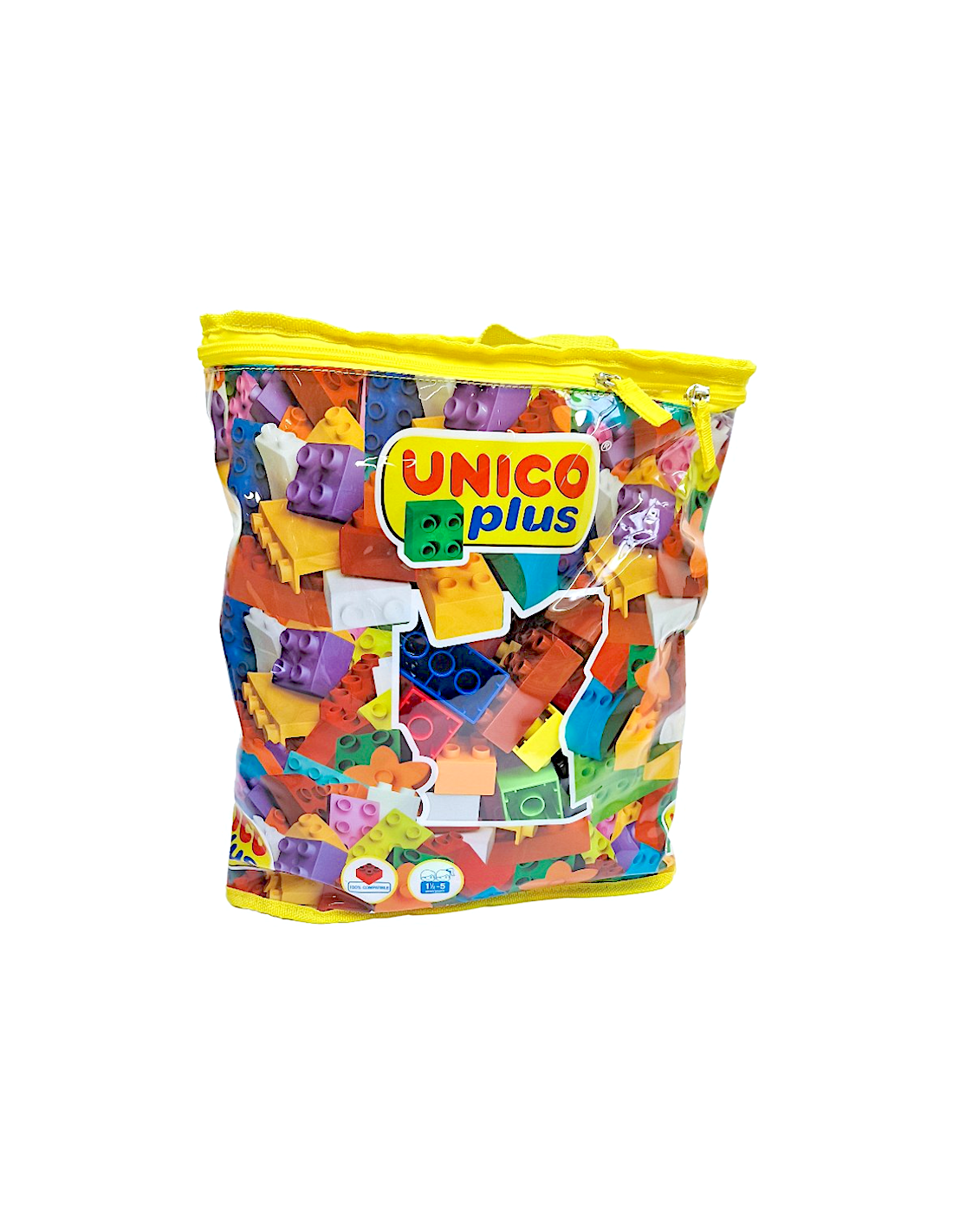 SACCA COSTRUZIONI UNICOPLUS 110PZ  MATTONCINI COLORATI DA COSTRUZUINE