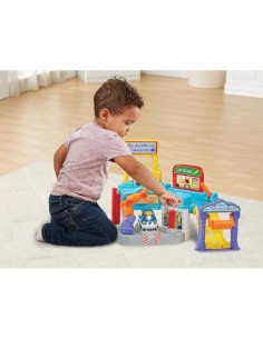 VROOM VROOM GO AUTOFFICINA DI RIPARAZIONI, PISTA MACCHININE, GARAGE MULTIFUNZIONE, BRACCIO ROBOTICO, VEICOLO INCLUSO 2