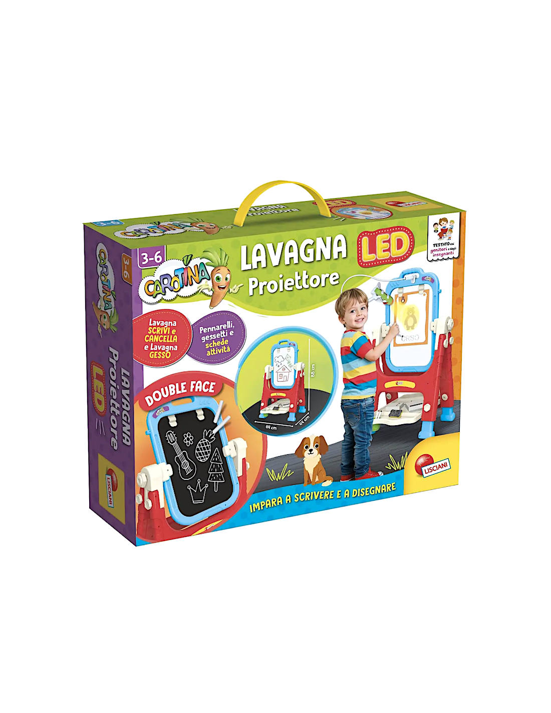 CAROTINA LAVAGNA CON PROIETTORE LED, GIOCO EDUCATIVO