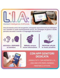 MIO TAB L.I.A, TAB, 7", TABLET EDUCATIVO PER BAMBINI CON INTELLIGENZA ARTIFICIALE L.I.A.