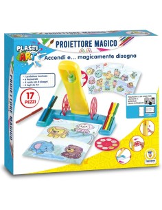PLASTIART - PROIETTORE MAGICO PER DISEGNARE, CON ACCESSORI INCLUSI