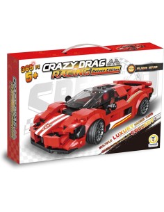 COSTRUZIONI RACING CAR 365PZ CLICK CLACK, MACCHINA ROSSA DA COSTRUIRE