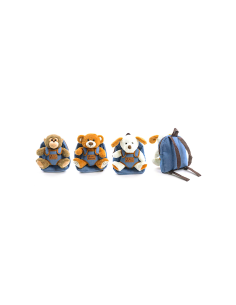 ZAINETTO 08837 CON PELUCHE 23X17X30CM ASSORTITO