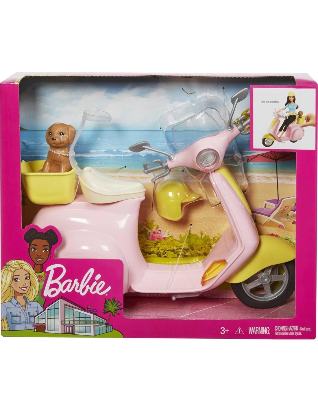 BARBIE FRP56 SCOOTER E CAGNOLINO MATTEL su TreG Ingrosso
