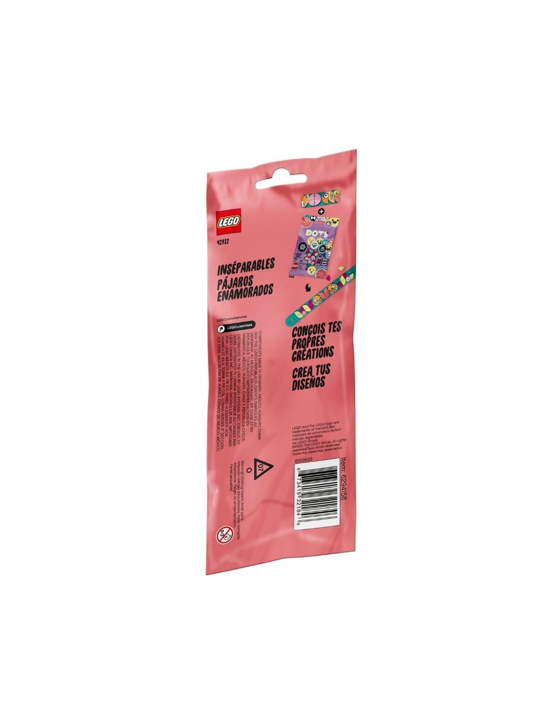 LEGO DOTS 41912 BRACCIALETTO LOVE BIRDS su TreG Ingrosso