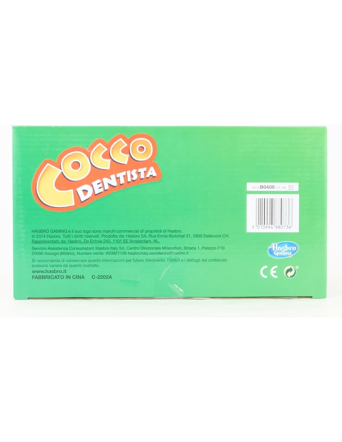 GIOCO IN SCATOLA COCCO DENTISTA B0408103 HASBRO su TreG Ingrosso