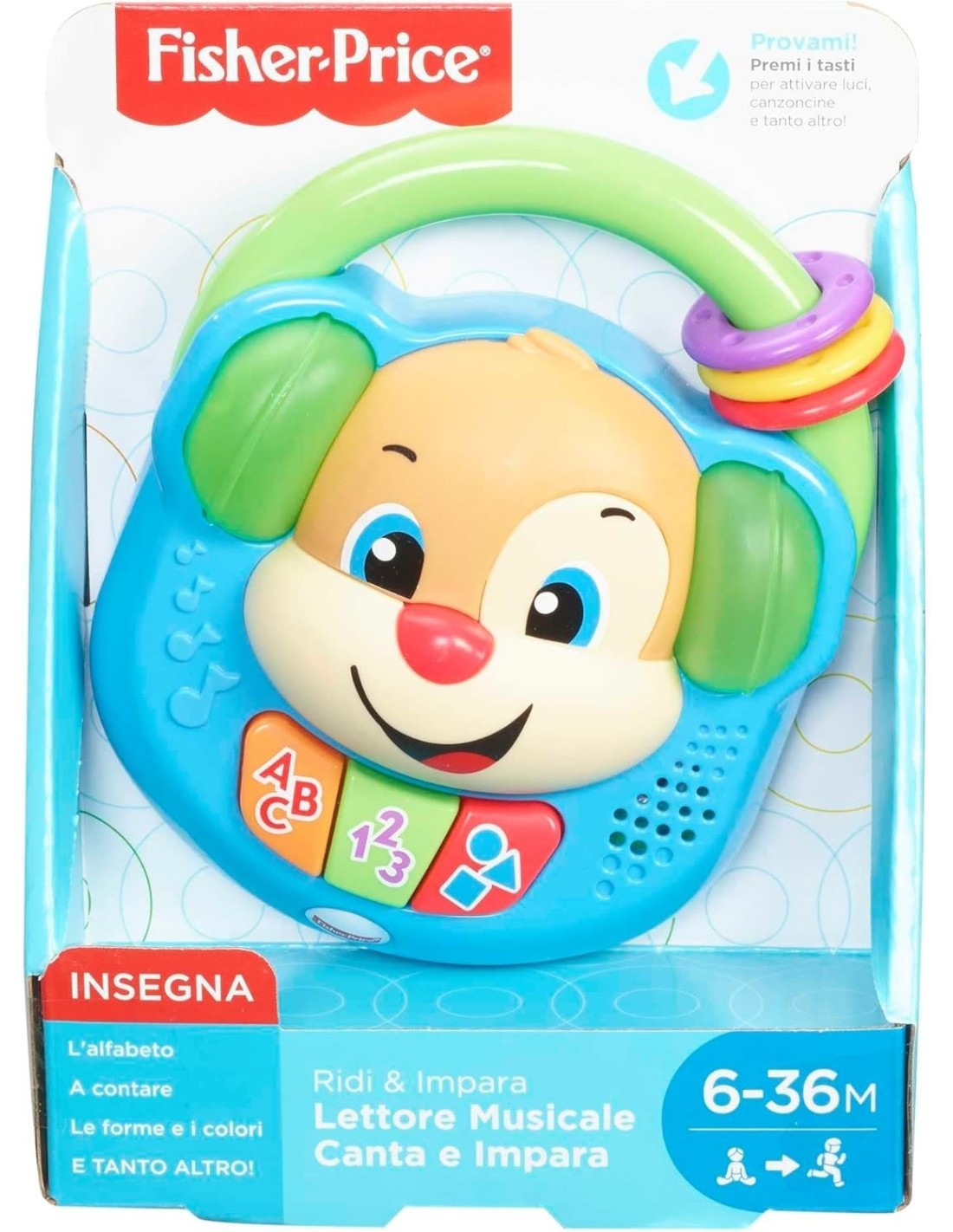 FISHER PRICE FPV06 LETTORE MUSICALE CANTA E IMPARA MATTEL su TreG I...