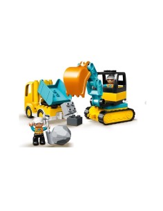 DUPLO 10931 CAMION E SCAVATRICE CINGOLATA su TreG Ingrosso 2
