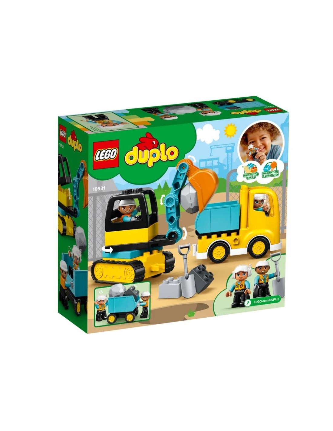 DUPLO 10931 CAMION E SCAVATRICE CINGOLATA su TreG Ingrosso