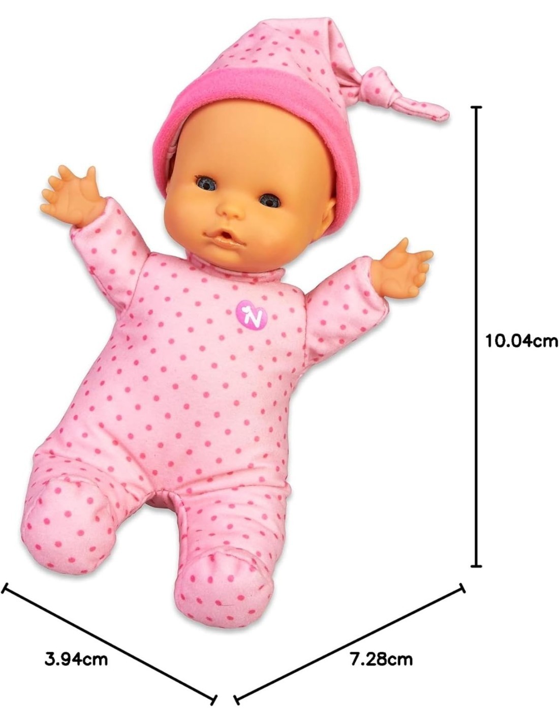Nenuco Dormiamo Bambola, Suoni per Bambini, Corpo Morbido 25 cm, Occhi che Si Chiudono, Coperta Inclusa, Per Bambini 1 Anno