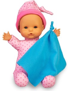 Nenuco Dormiamo Bambola, Suoni per Bambini, Corpo Morbido 25 cm, Occhi che Si Chiudono, Coperta Inclusa, Per Bambini 1 Anno