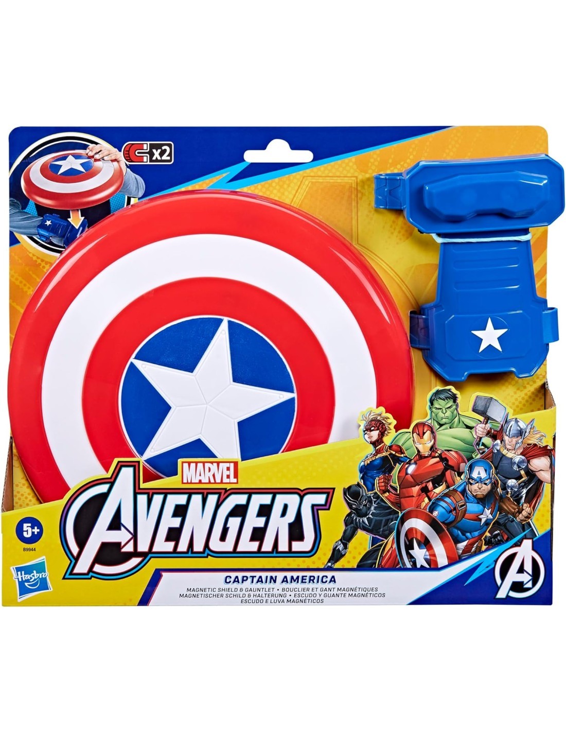 AVENGERS B9944 SCUDO GUANTO DI CAPITAN AMERICA su TreG Ingrosso