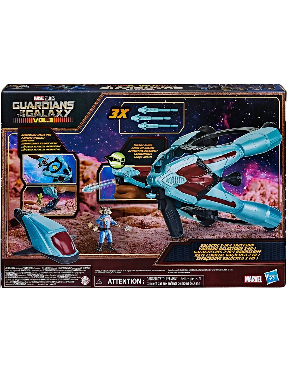 AVENGERS F6588 ROCKET CON VEICOLO 2IN1 su TreG Ingrosso