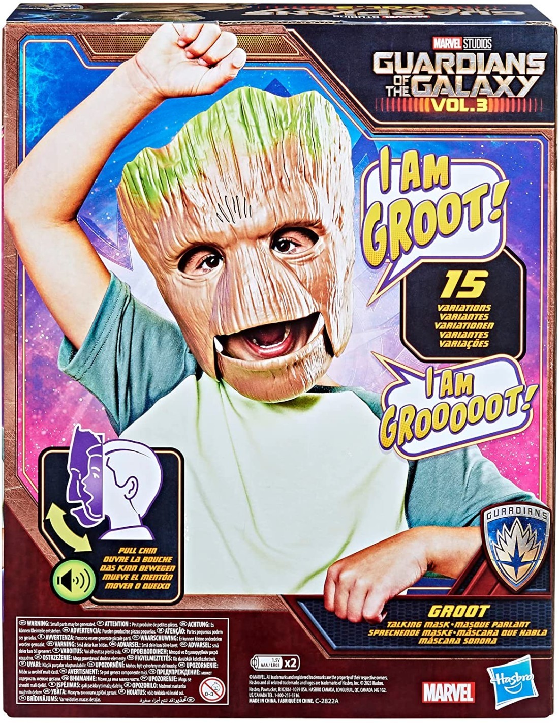 AVENGERS F6590 GROOT MASCHERA ELETTRONICA su TreG Ingrosso