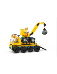 CITY 60391 CAMION DA CANTIERE E GRU CON PALLA DA DEMOLIZIONE su Tre...