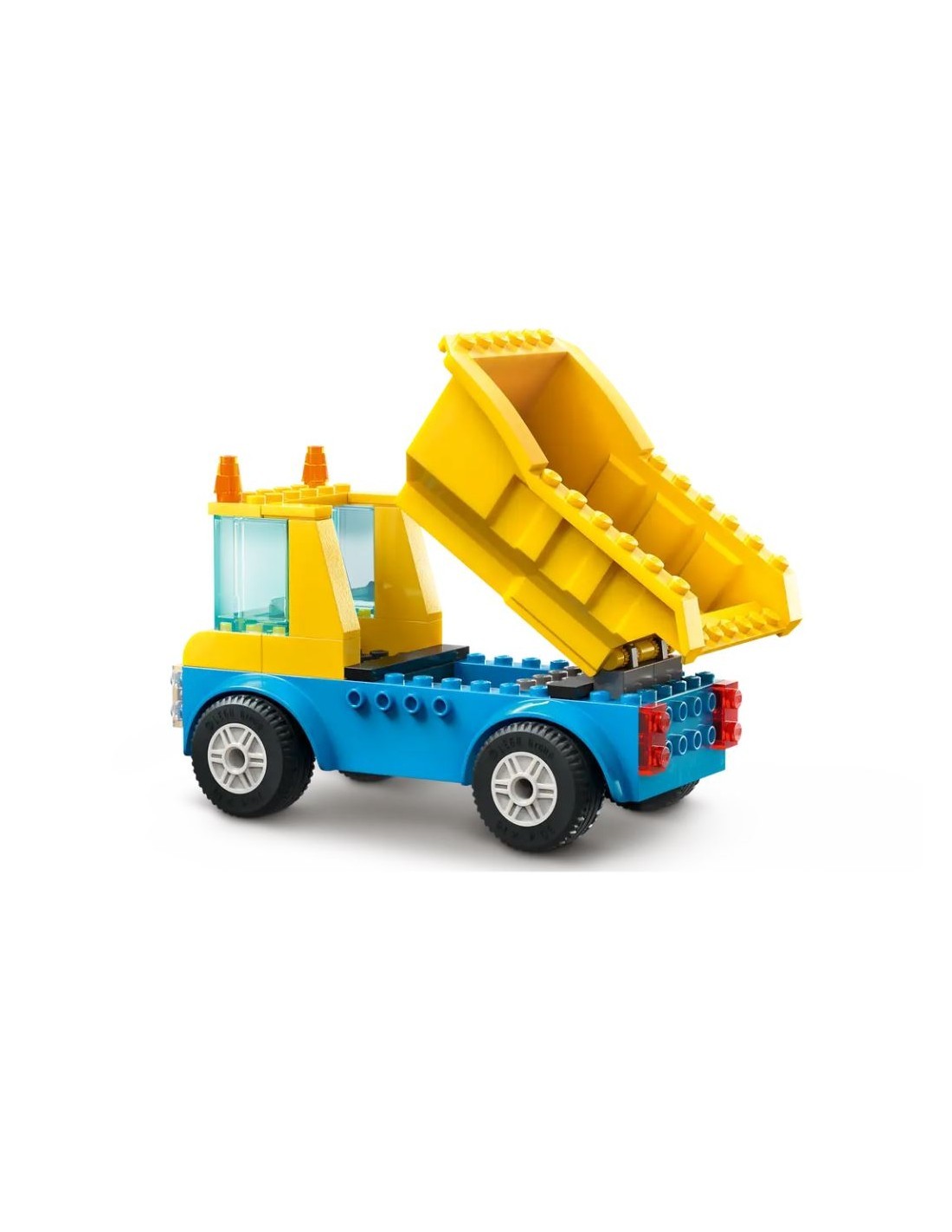 CITY 60391 CAMION DA CANTIERE E GRU CON PALLA DA DEMOLIZIONE su Tre...