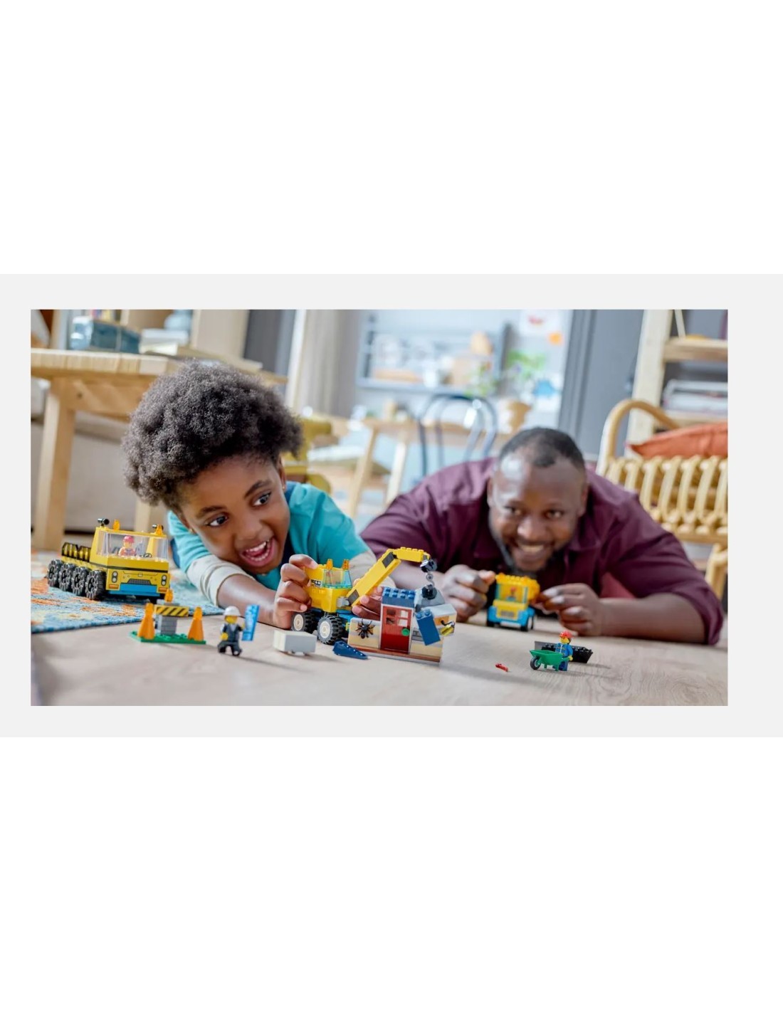 CITY 60391 CAMION DA CANTIERE E GRU CON PALLA DA DEMOLIZIONE su Tre...