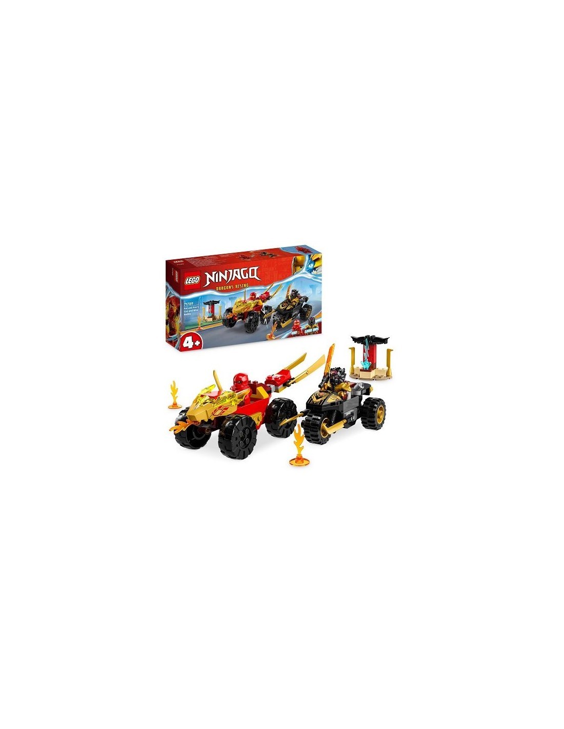 NINJAGO 71789 BATTAGLIA SU AUTO E MOTO DI KAI E RAS su TreG Ingrosso