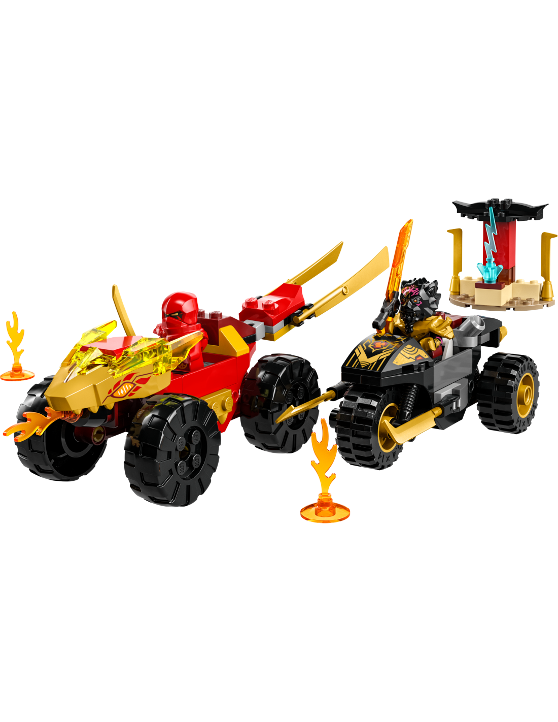NINJAGO 71789 BATTAGLIA SU AUTO E MOTO DI KAI E RAS su TreG Ingrosso