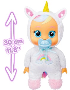 Cry Babies Goodnight Dreamy, Bambola Interattiva con Luce Notturna e Ninne Nanne, Giocattolo per Bambini dai 18 Mesi in Su