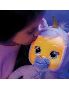 Cry Babies Goodnight Dreamy, Bambola Interattiva con Luce Notturna e Ninne Nanne, Giocattolo per Bambini dai 18 Mesi in Su