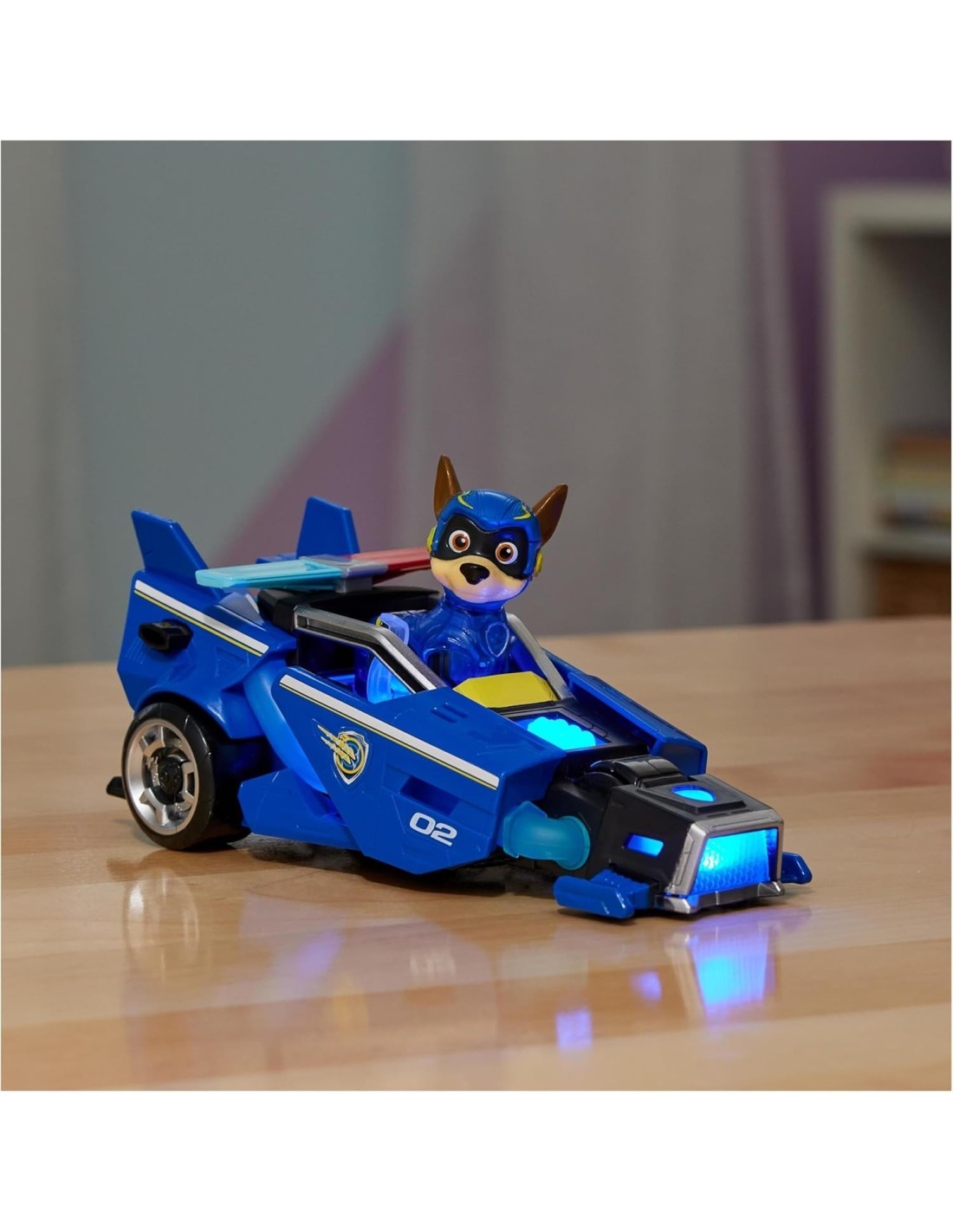 PAW PATROL VEICOLO CON PERSONAGGIO SERIE MIGHTY MOVIE, SPIN MASTER