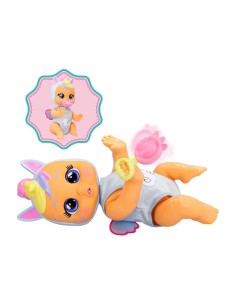 Cry Babies Crawling Jenna, Bambola Interattiva Gattona Davvero, Piange Lacrime Vere, Giocattolo per Bambini +18 Mesi