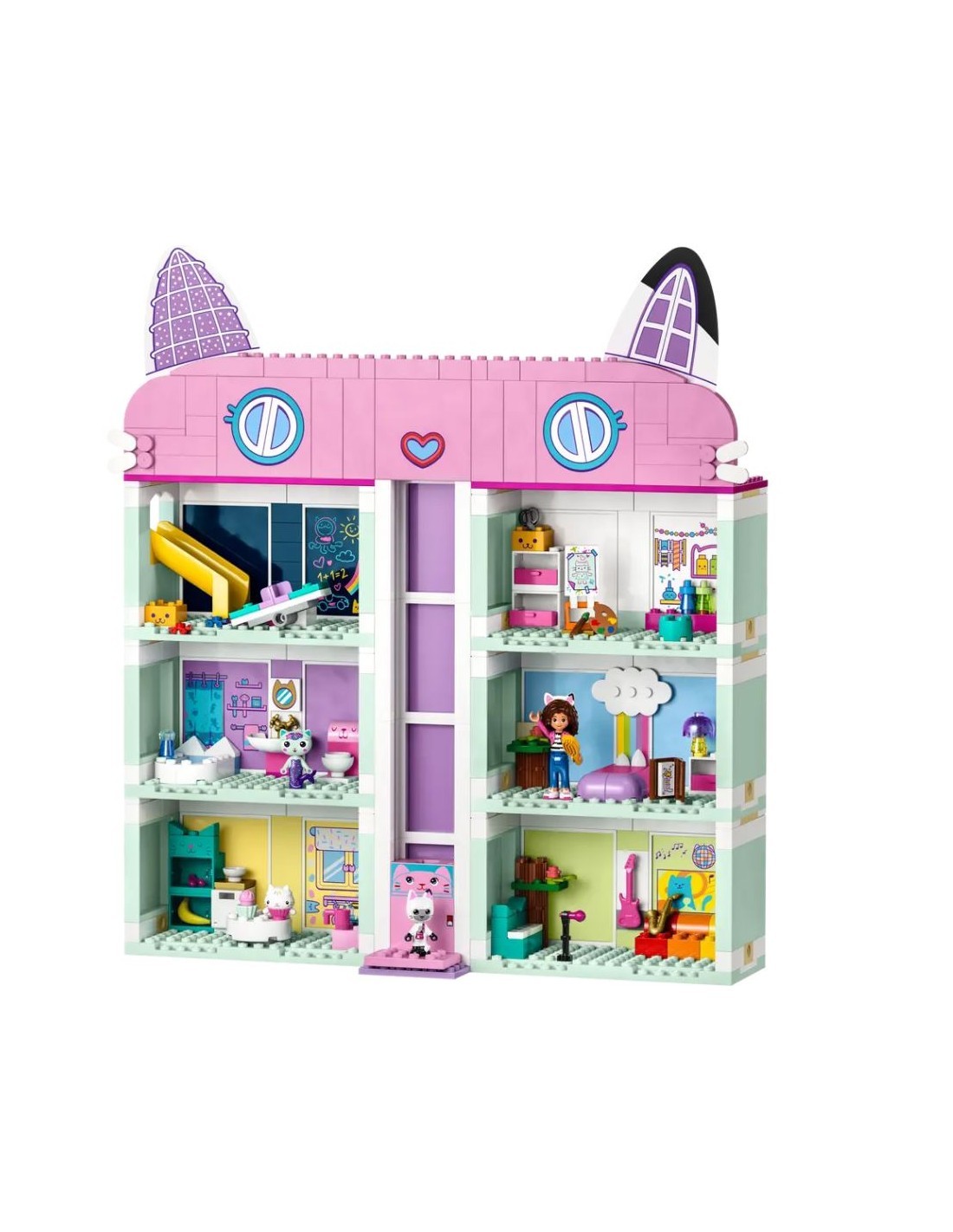 LEGO La Casa delle Bambole di Gabby, Casa Giocattolo a 4 Piani e 8 Stanze, Con Personaggi di Gabby, Pandy Panda, Idea Regalo