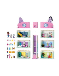 LEGO La Casa delle Bambole di Gabby, Casa Giocattolo a 4 Piani e 8 Stanze, Con Personaggi di Gabby, Pandy Panda, Idea Regalo