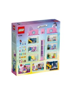 LEGO La Casa delle Bambole di Gabby, Casa Giocattolo a 4 Piani e 8 Stanze, Con Personaggi di Gabby, Pandy Panda, Idea Regalo