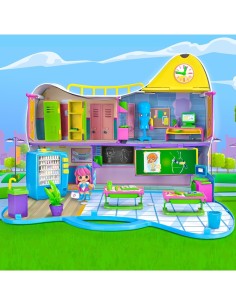 Pinypon Play Set, Istituto PINY di New York, Valigetta Portatile, Accessori Interattivi, per Bambini 4+ Anni, Famosa