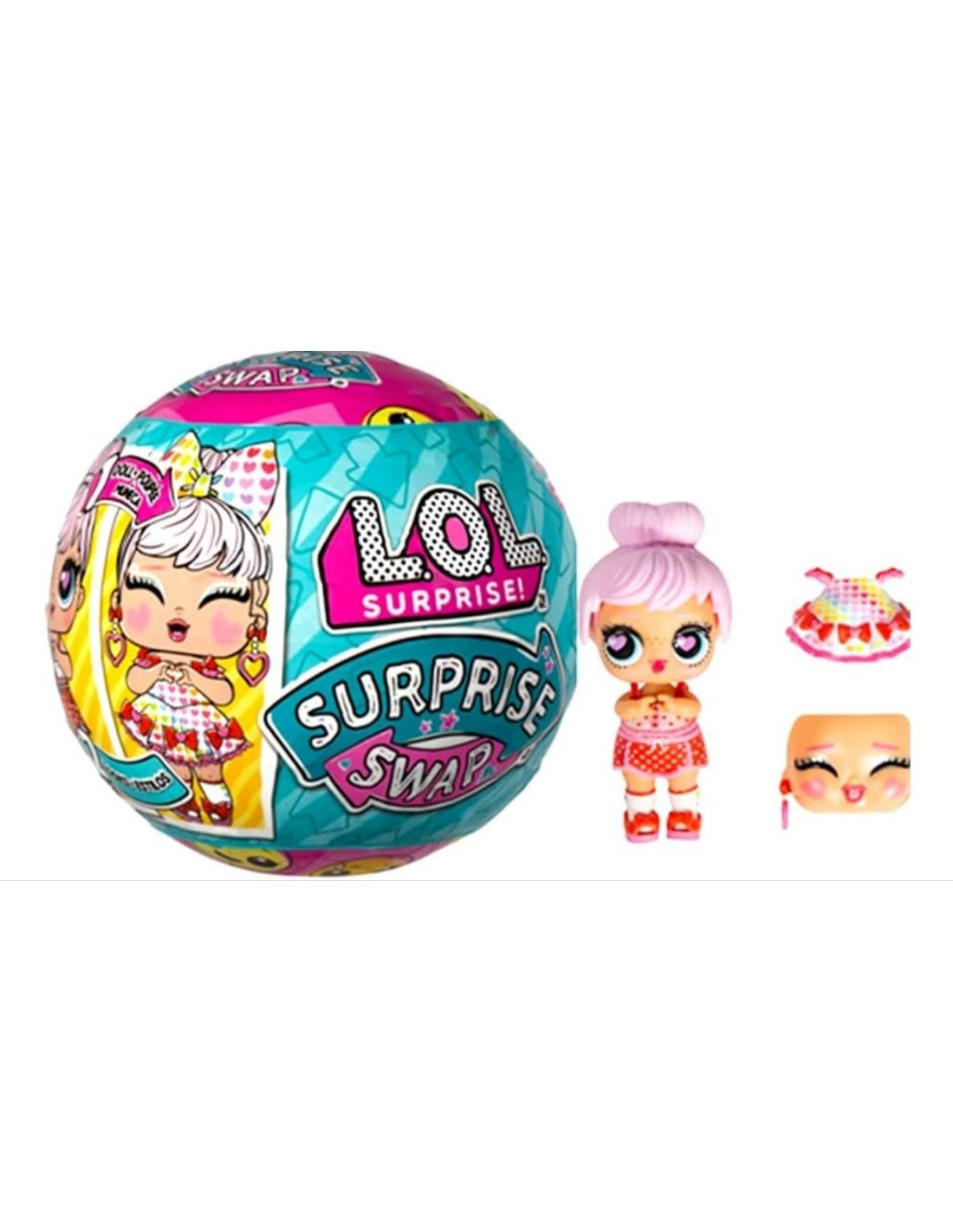 L.O.L. Surprise! Swap Tots, Bambola da Collezione, 2 Look in Uno, Sorprese d’Acqua, 3+ Anni