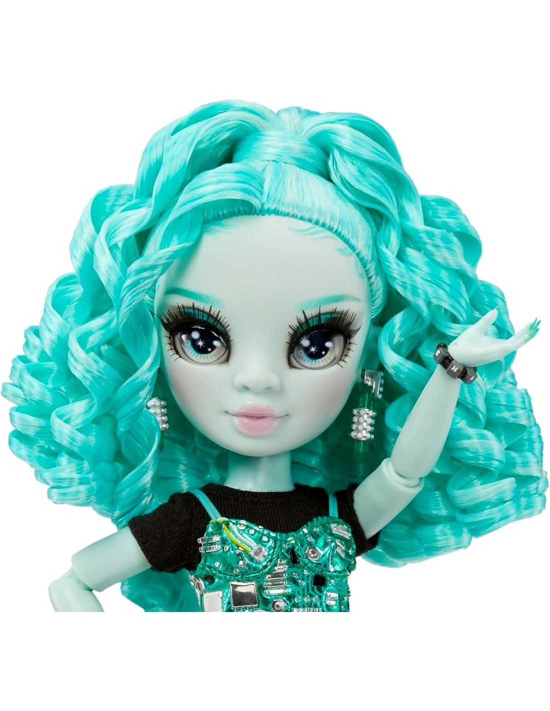 Rainbow High Shadow High Serie 3 - Berrie Skies, Bambola Fashion Verde con Vestito alla Moda e Oltre 10 Accessori, Articolata