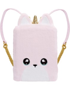 Na Na Na Surprise 3-in-1 Backpack Bedroom Unicorn Playset con Bambola Britney Sparkles, Zaino Unicorno Fuzzy Rosa 2