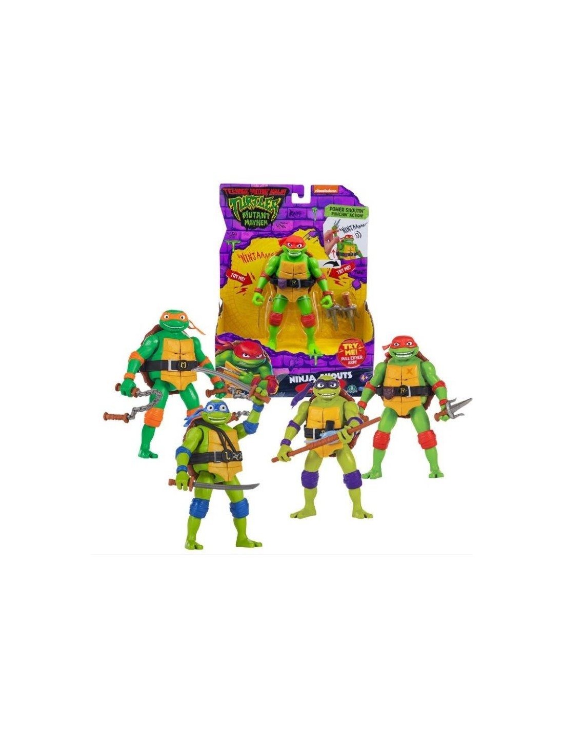 NINJA TURTLES TU800000 PERSONAGGI PARLANTI ASSORTITI