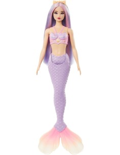 BARBIE, SIRENA, BAMBOLA, COLORI ASSORTITI, 3+ ANNI